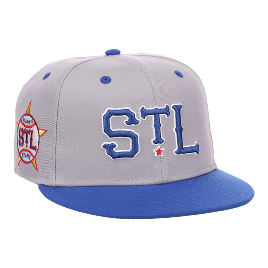 Men's New Era Heathered Light Blue St. Louis Cardinals Brushed