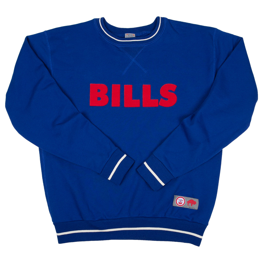 CustomCat Buffalo Bills Retro NFL Hoodie Royal / 5XL