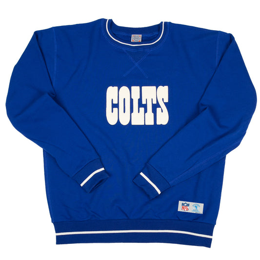 503 Sports Baltimore Colts AAFC T-Shirt - Athletic Heather - Cotton - XXXL (3XL) - Royal Retros