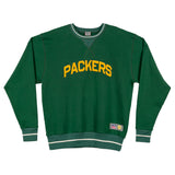 Junk Food Green/Gold Green Bay Packers Color Block Pullover Sweatshirt