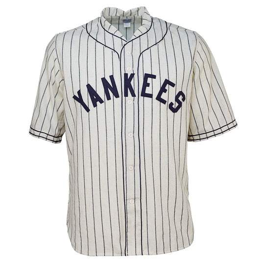 Ebbets Field Flannels New York Black Yankees Vintage Inspired NL Replica V-Neck Mesh Jersey - Gray