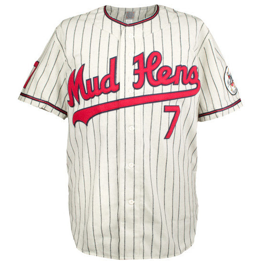 Ebbets Field Flannels Modesto Reds 1968 Road Jersey