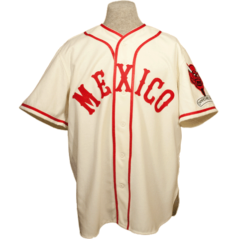 red baseball jersey