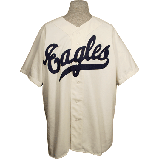 Men's Ebbets Field Flannels Baseball Hall of Fame Cream Jersey