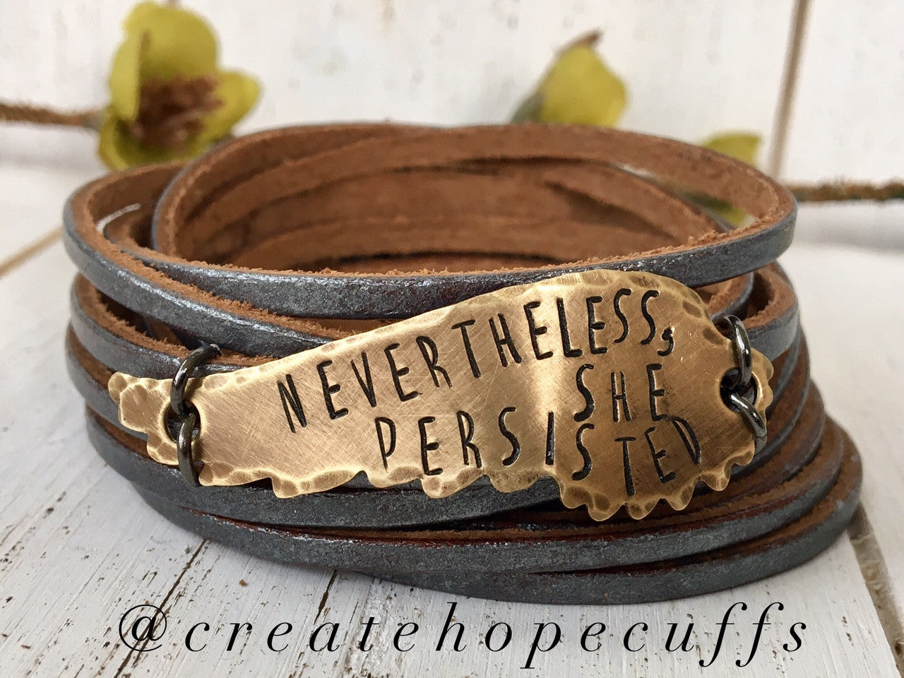 Petra Leather Wrap Bracelet — FoundPath Jewelry