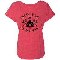 Born To Be In The Wild Camping Nature Women's Dolman Sleeve