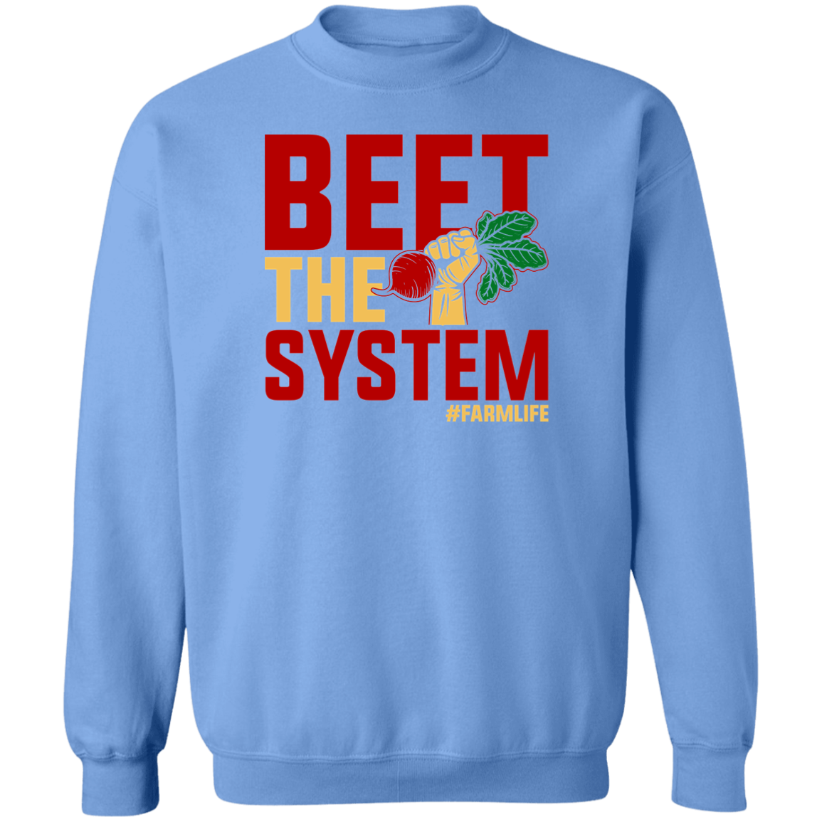 Beet The System Funny Farming Crewneck Sweatshirt - Picture 7 of 8