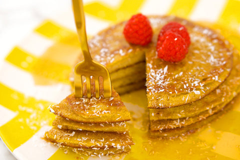 Coconut pancakes recipe with Lion's Mane