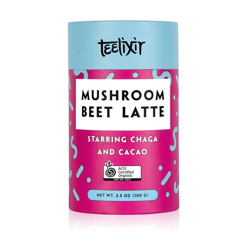 Mushroom Beet Latte with Chaga