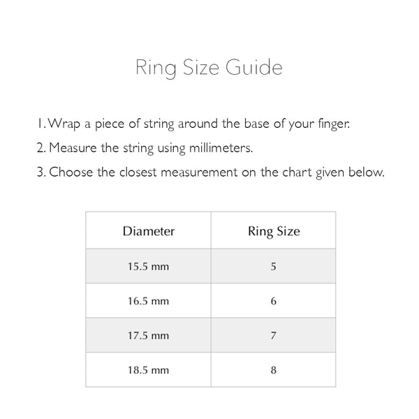 Ring Size Guide – Girls Crew