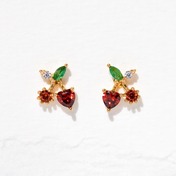 Fair Lady Fashion Cherry Ear Studs