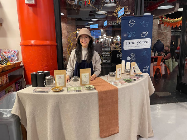 Anna Ye Tea demo at Pearl River Mart Foods