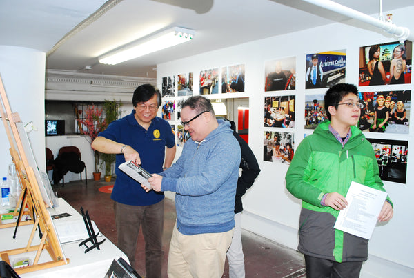 Corky at his exhibition