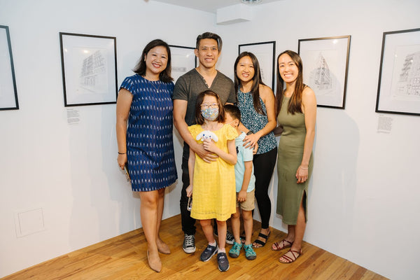 Drawn Together artist Sammy Yuen, his children, Mott Street Girls founders, and Joanne Kwong