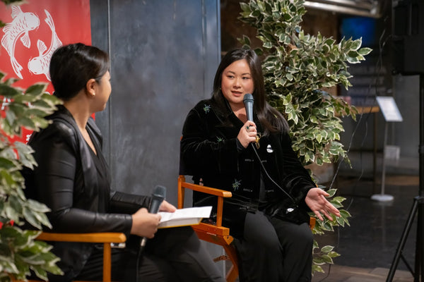 Jing Gao with Joanne Kwong at cookbook talk