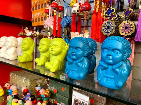 Colorful mini Buddhas