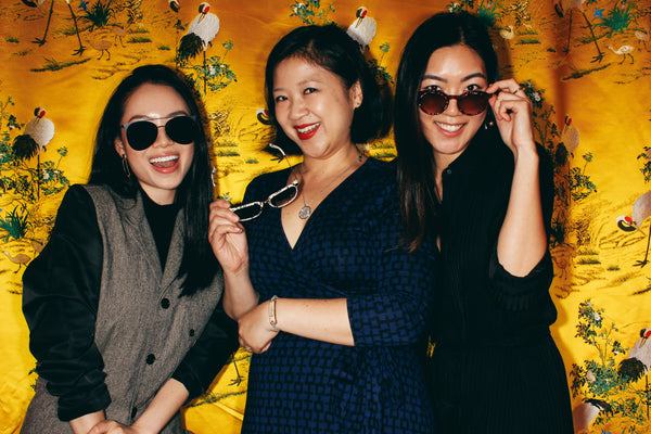 Joanne Kwong with Covry founders Athina Wang and Florence Shin