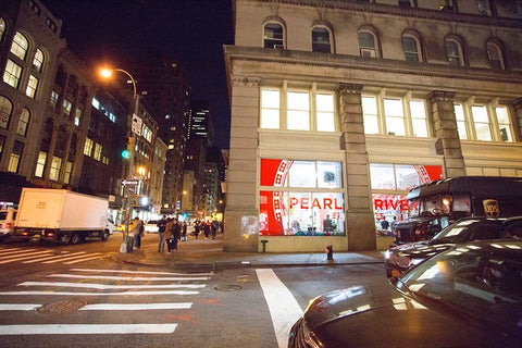 Exterior of Tribeca location at night