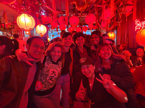 Party goers at Lunar New Year happy hour at Ray's bar