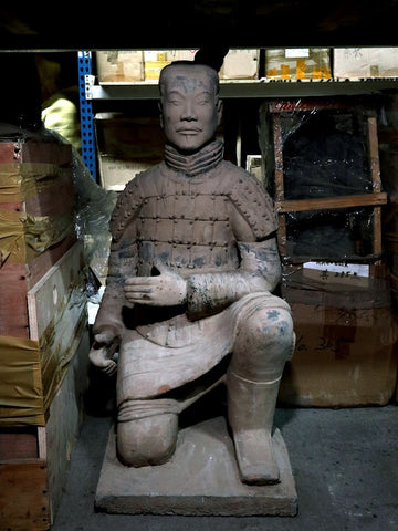 Terracotta warrior replica in the Pearl River Mart warehouse