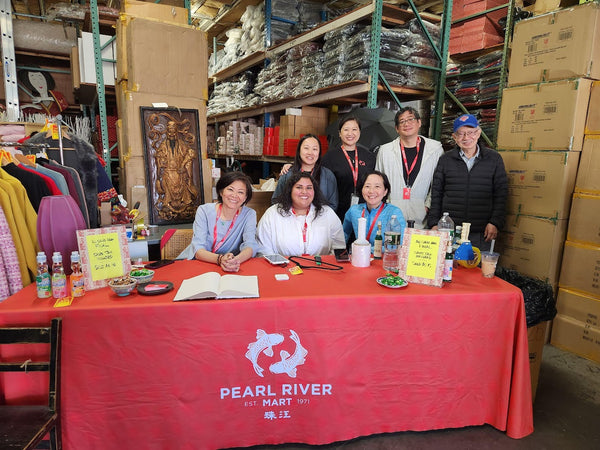 Pearl River Mart staff at their warehouse sale