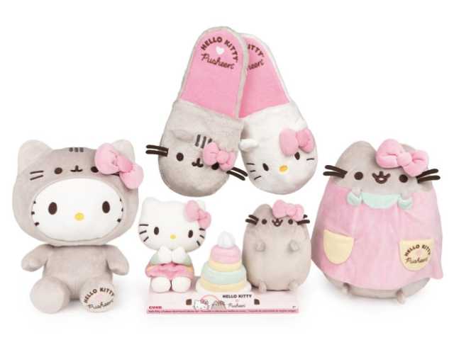 pusheen hello kitty plush