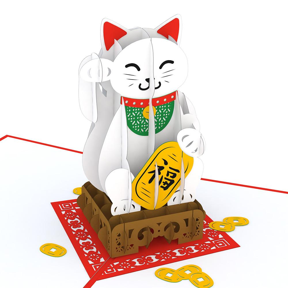 Pop-Up Card: Lucky Cat – Pearl River Mart