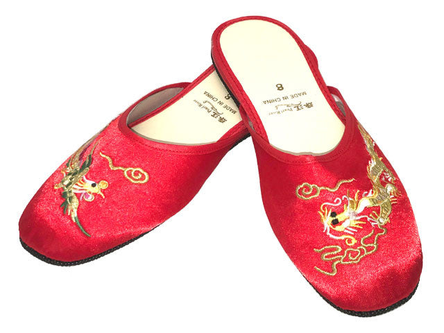 Satin Slippers w. Dragon \u0026 Phoenix 