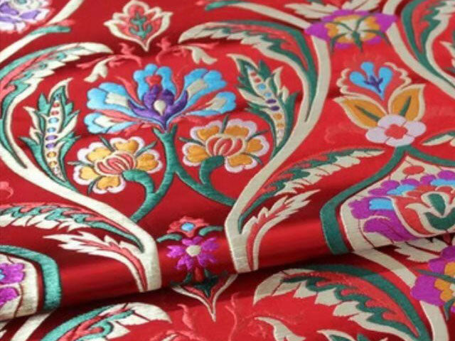 floral brocade fabric