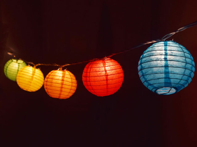 paper lantern string lights target
