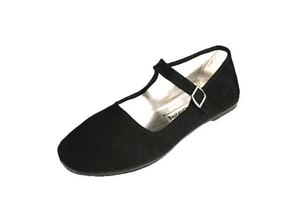 black cloth mary jane shoes