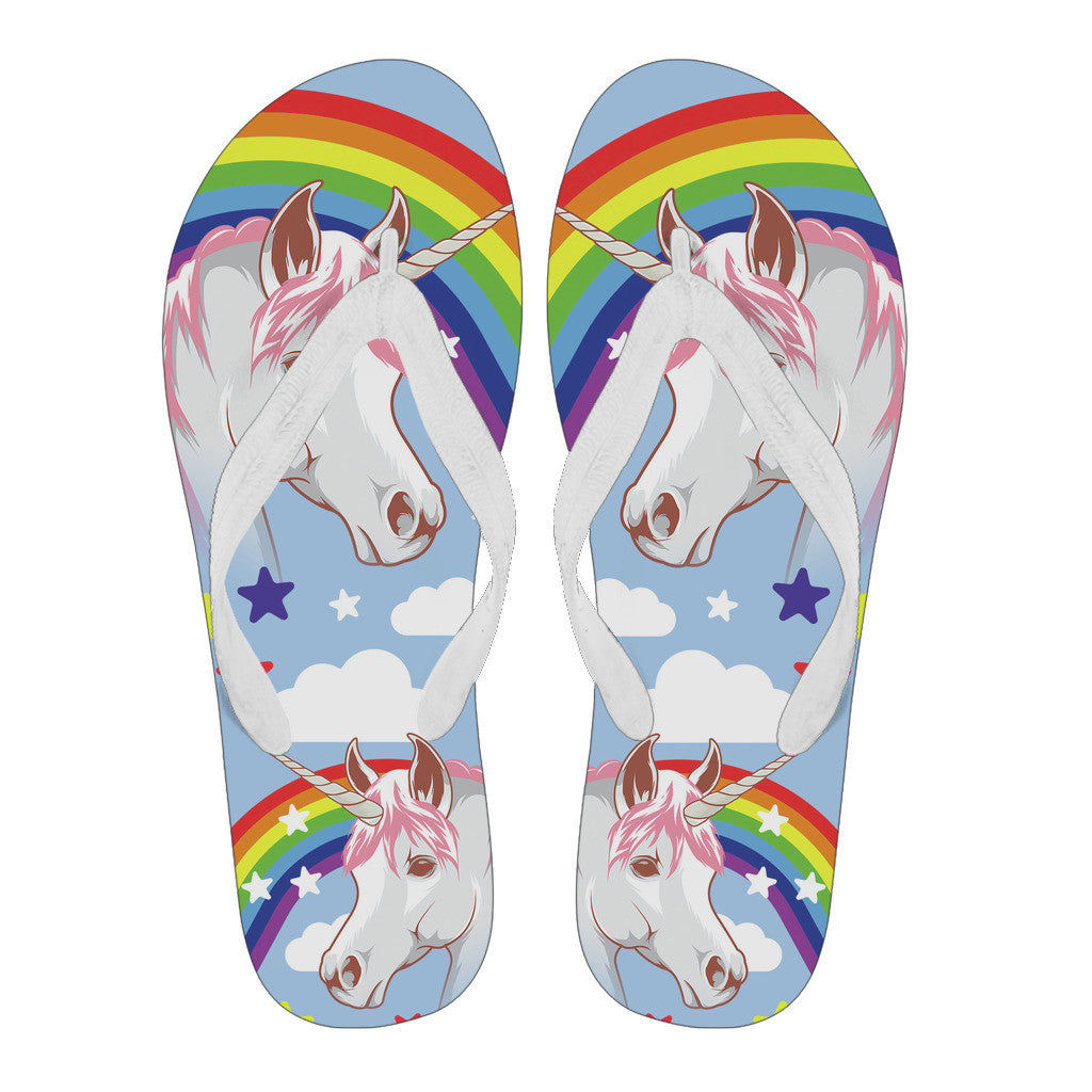 Unicorn Flip Flop Slippers - Women's 