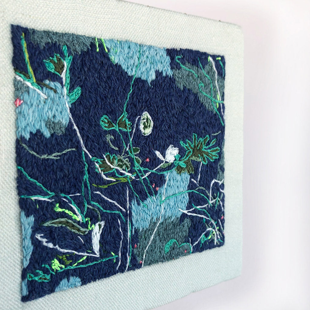 Original embroidery artwork 'Night walk' – belindamarshall