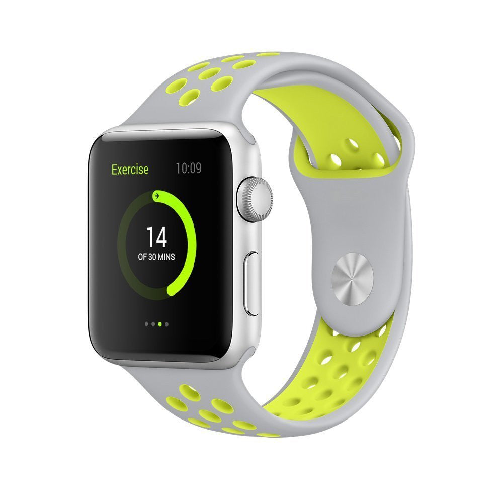 green nike apple watch band