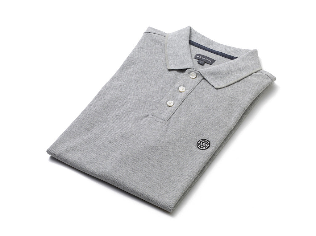 Abreu Polo Shirt in Ocean Grey – Bolvaint – Paris