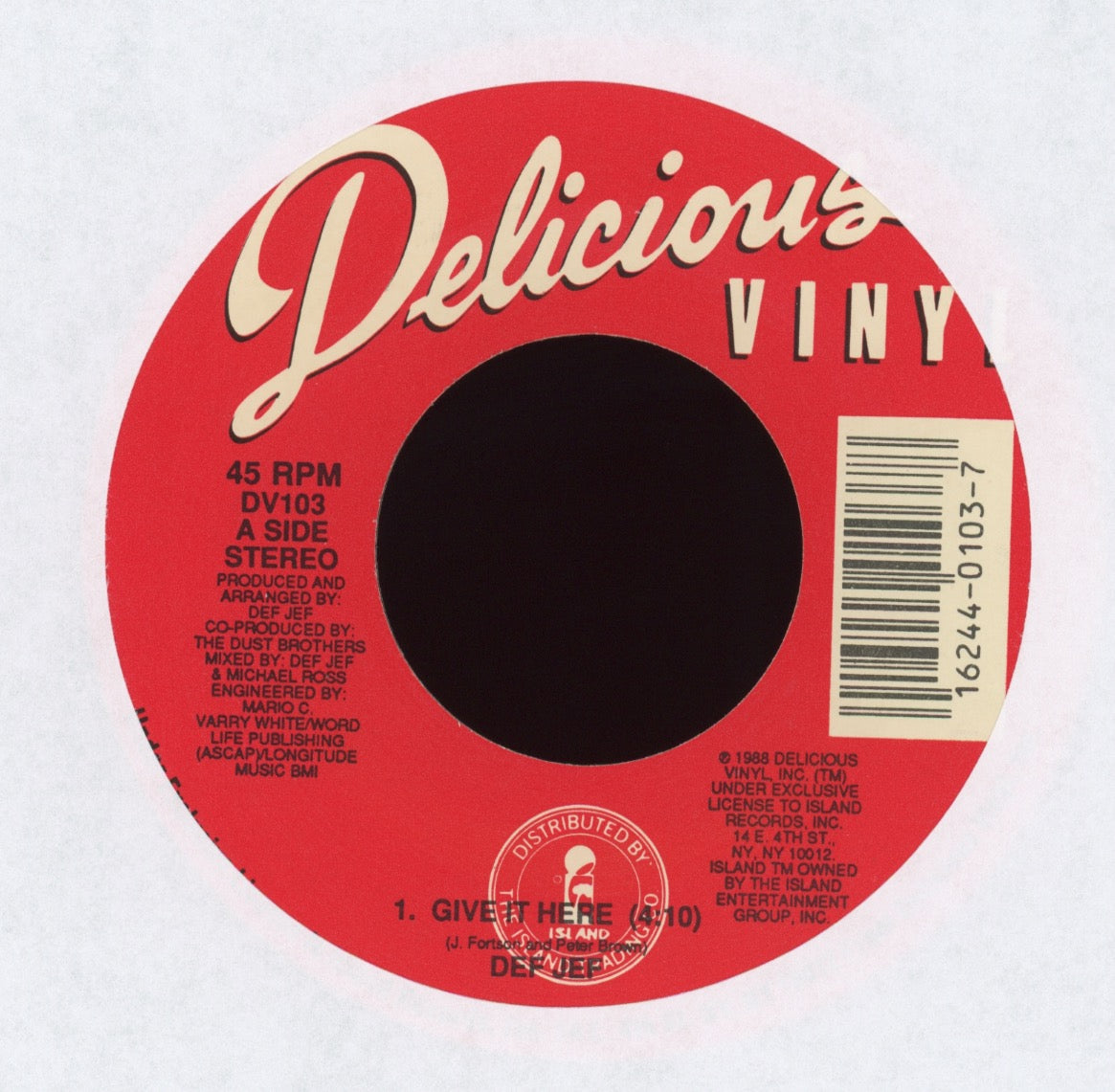 Def Jef - It Here on Vinyl Plaid Room