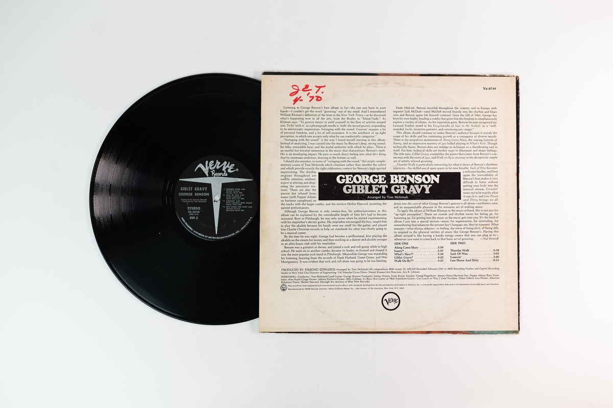 George Benson - Giblet Gravy on Verve Stereo – Plaid Room Records