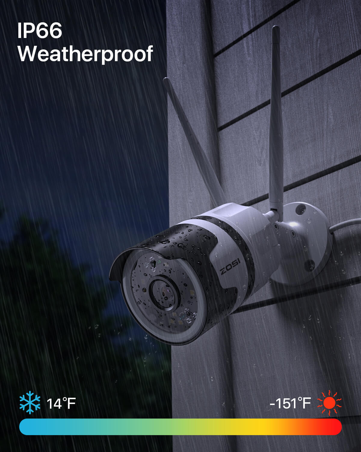 C190 Pro Security Camera IP66 Weatherproof