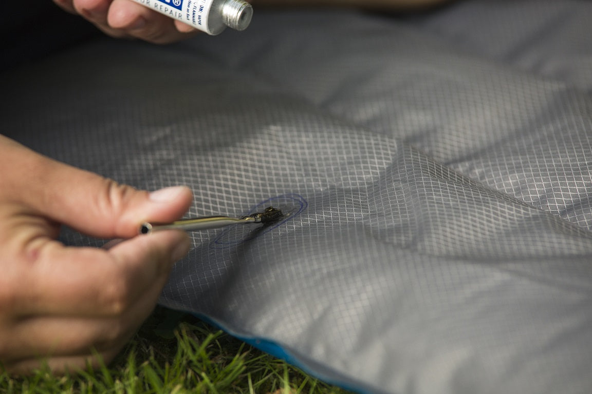 repair an air mattress seam