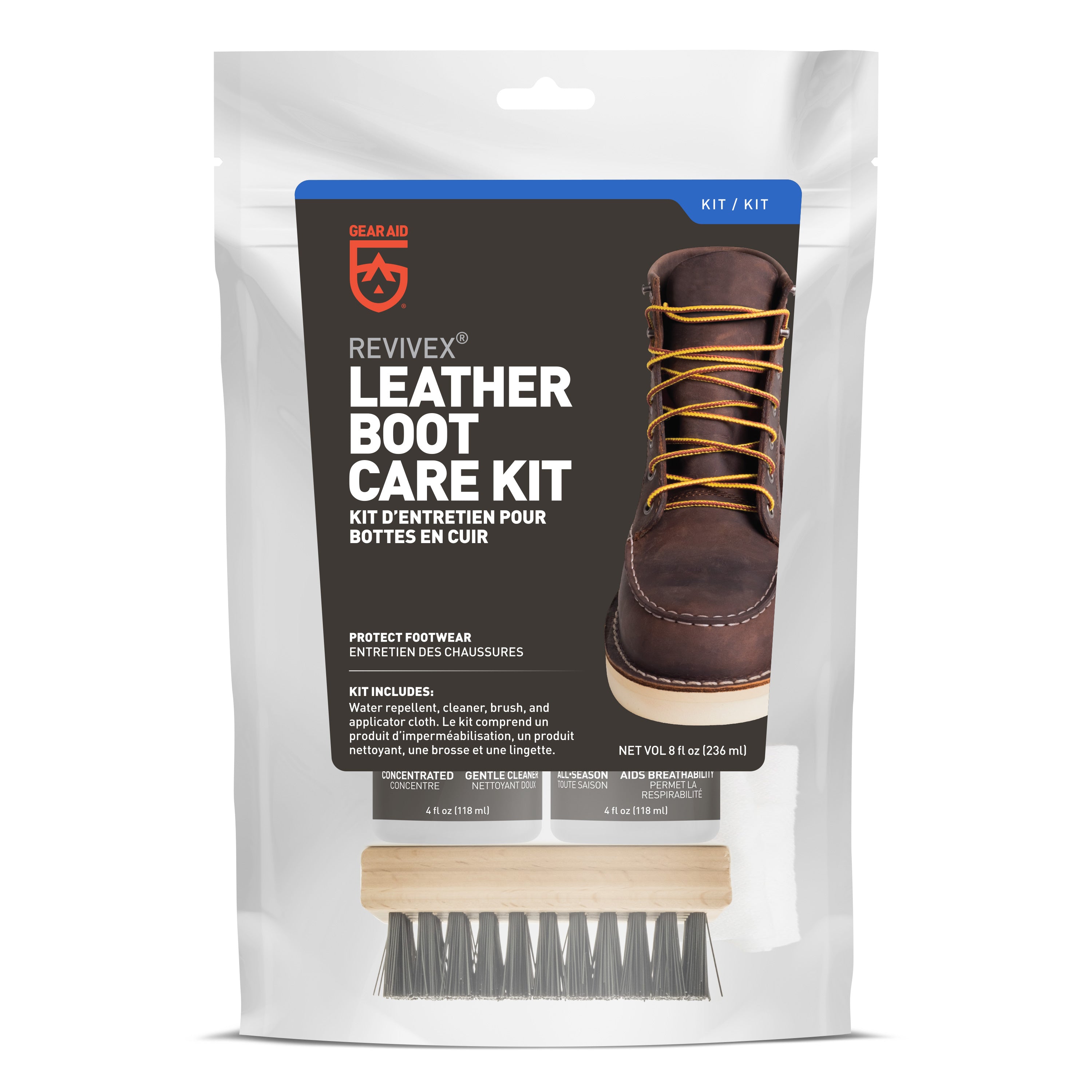 leather boot brush