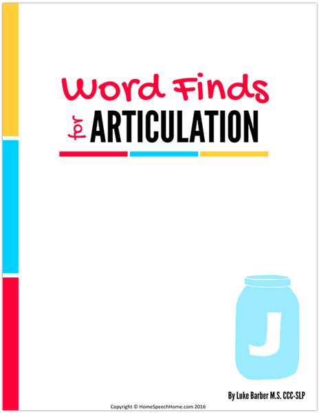 Articulation Word Searches – HomeSpeechHome