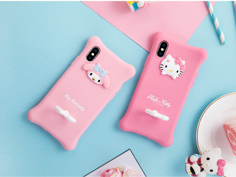 X-Doria Hello Kitty & My Melody Air Cushion Shockproof Silicone Case Cover for Apple iPhone X
