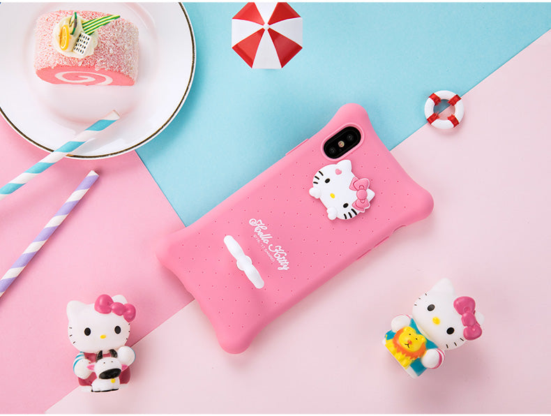 X-Doria Hello Kitty & My Melody Air Cushion Shockproof Silicone Case Cover for Apple iPhone X
