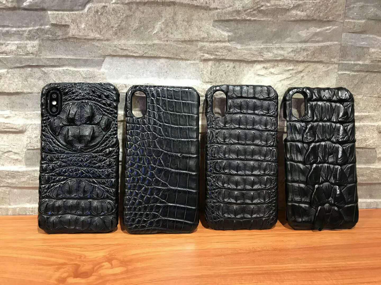 i-idea Handmade Luxury Genuine Real Crocodile Skin Leather Case Cove for Apple iPhone
