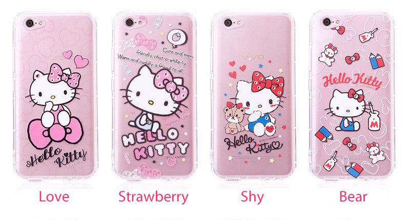 gourmandise Hello Kitty Air Cushion Bling Crystal Rhinestone Diamonds Transparent TPU Cover Case