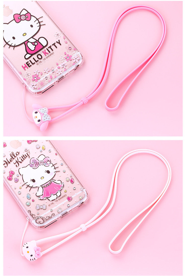 Hello Kitty Holder Strap Lanyard Phone Case For Xiaomi Redmi Note