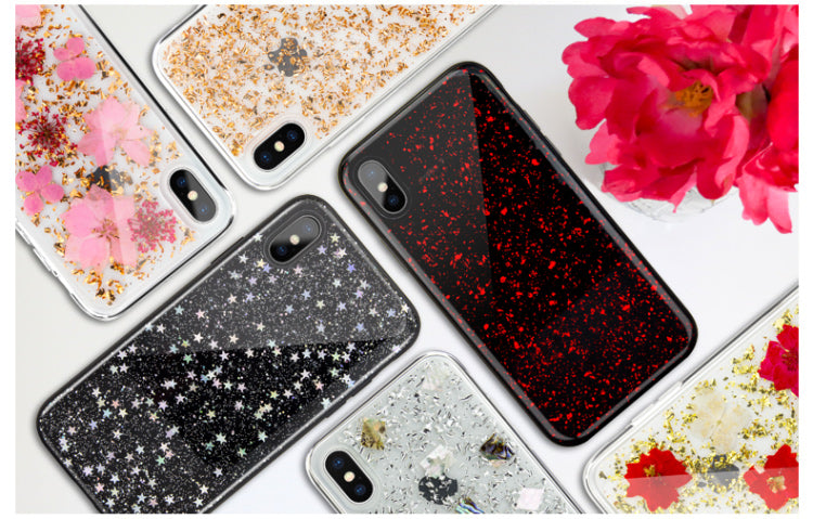 SwitchEasy Flash Shockproof Glitter Case Cover for Apple iPhone X