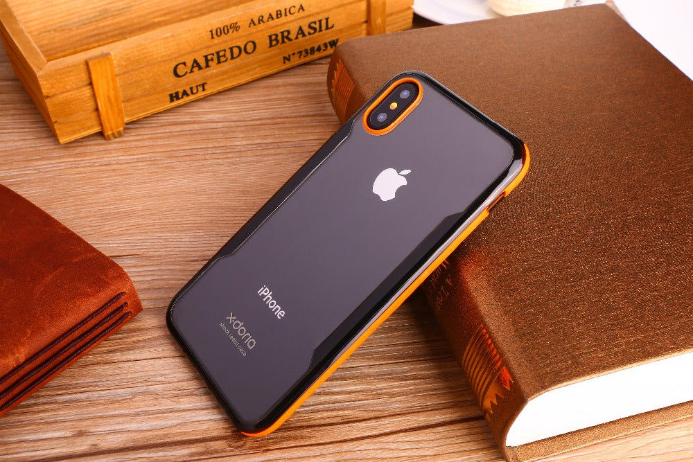 X-Doria Fense Acrylic Back Glass Polycarbonate Protective Case for Apple iPhone X