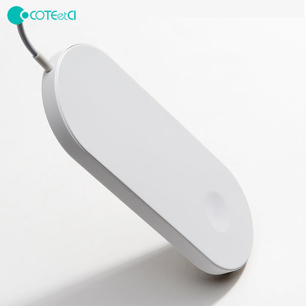 COTEetCI Fast Charging Wireless Charger for Smartphones & Apple Watch