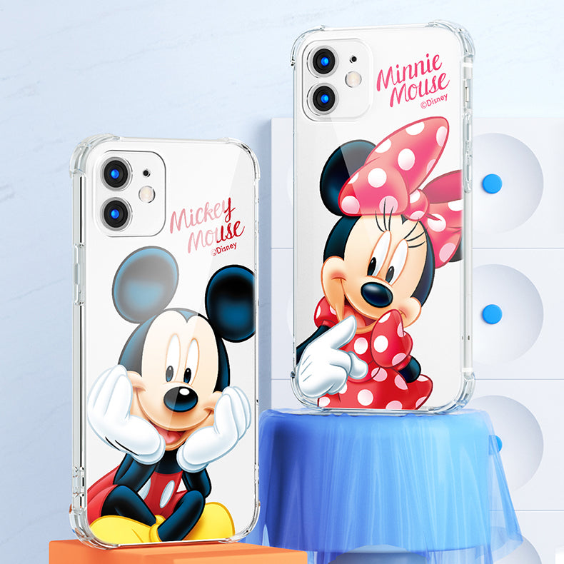 UKA Disney Ribbon Shockproof Air Cushion TPU+PC Clear Back Case